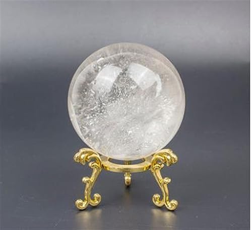 Boule de cristal déco maison avec support métal design