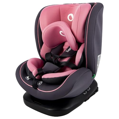 Lionelo Bastiaan i-Size Seggiolino Auto Evolutivo 4-in-1 per bambini 0-12 Anni (40-150 cm) ISOFIX e l'ultima Norma R129 Opzione Rivolto All'indietro, 21 Regolazioni, Girevole 360° Protezione Laterale