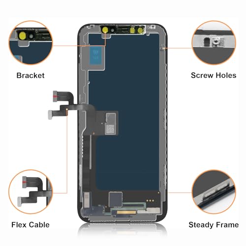 Moautodc For Iphone X 10 Screen Replacement Kit: Moautodc For Iphone X Lcd Display Screen,5.8 Inch Screen For Iphone Digitizer X thumb #3