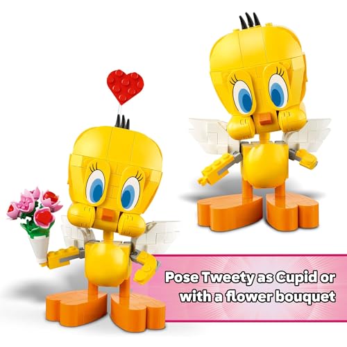 LEGO Looney Tunes Sweetheart Tweety Bird Building Toy for Adults & Kids - Tweety Figure W/Display Pedestal & Accessories for Girls & Boys, Ages 12+ - Gift for Looney Tunes Fans - 40824 - image 6