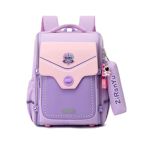 Sac à dos école FANDARE style britannique avec trousse et bandes réfléchissantes pour fille