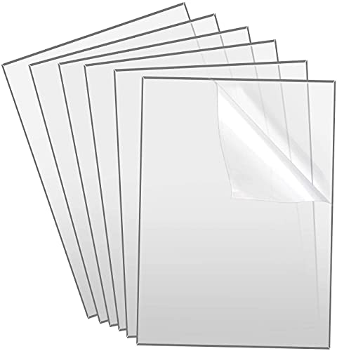 VQPER Lot de 2 plaques acryliques en plastique plexiglas transparent