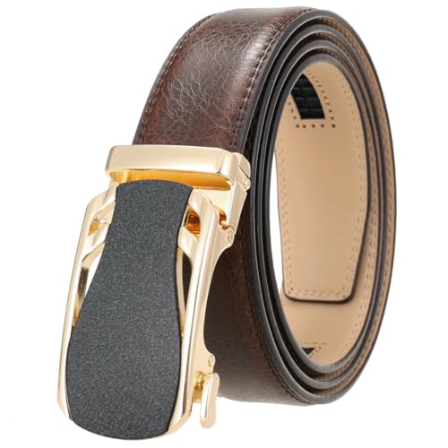 Men's 3.5Cm Alloy Automatic Buckle Genuine Leather Belt Business Casual Belt4