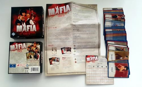 Image of Awestuffs Family Board Games for Adults and Kids - Ages 8 and up, 2 to 8 Players (Mafia Vendetta)
