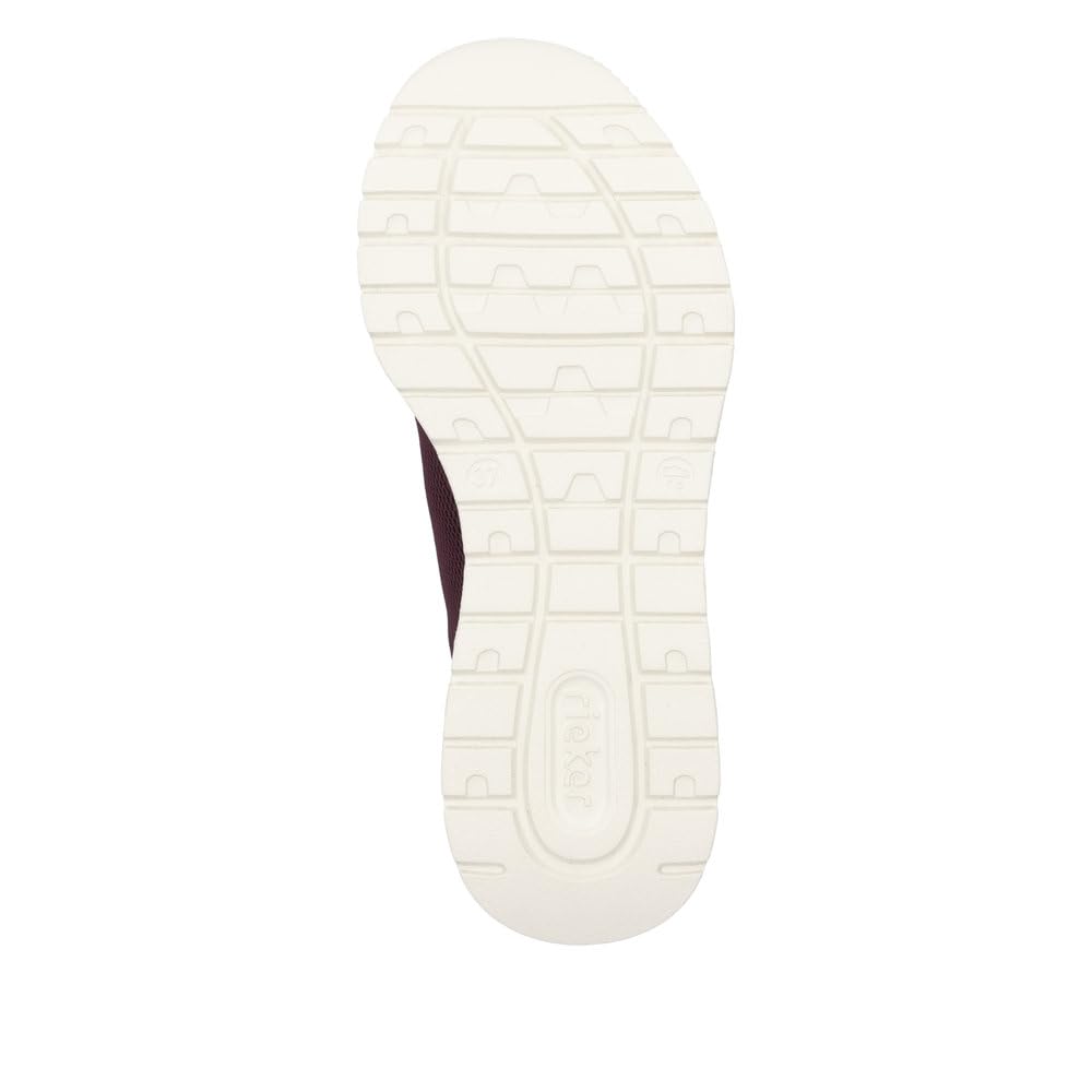 Rieker Damen Schnürhalbschuh in schwarz | Ready2GO Sneaker mit ultraleichter IM-EVA-Sohle MemoSoft-Decksohle und Komfortweite G
