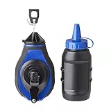 Chalk line, With reel, Powder included, Multiple refills, Blue, 100 ft, 30 m