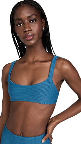 L*Space LSpace Women's Jess Bikini Top, Oceanside, Blue, M