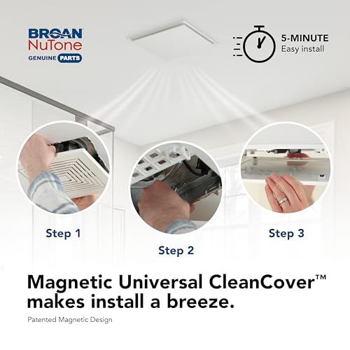 Image of Broan-NuTone RCM700 Magnetic Universal CleanCover Bath Fan Replacement Magnetic Grille