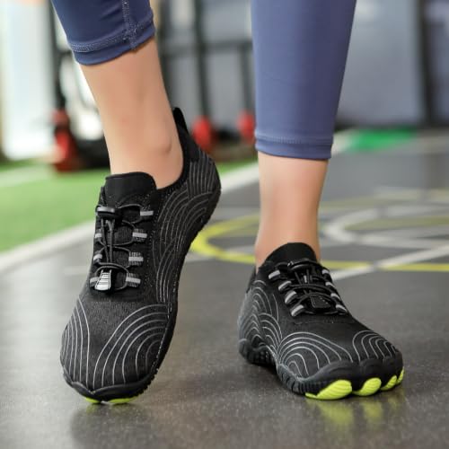 Image of Hike Barefoot Shoes for Women Men with Wide Toe Box, Healthy & Non-Slip Breathable Barefoot Water Shoes Beach Pool Aqua Swim Surf Hiking Walking Shoes