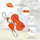 prota Abspannseile mit Seilspanner 4m, 4 Stück Reflektierend Abspannseile Seil, 4mm Leichte Abspannleine Zeltschnur Einstellbare Seilratsche mit Haken für Campingzelte Markisen Orange