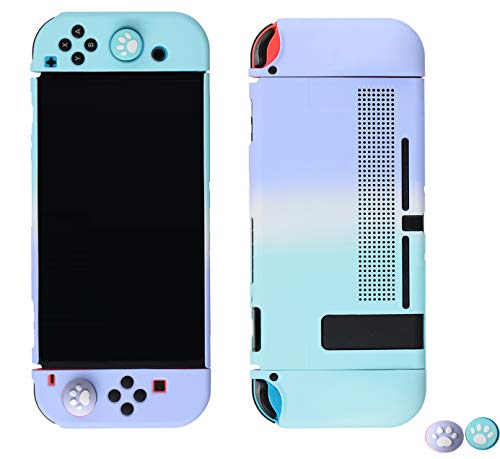 magictodoor Elegant Protective Dockable Case for Nintendo Switch - Handheld Grip Protector Cover - Include Thumb Grip Caps