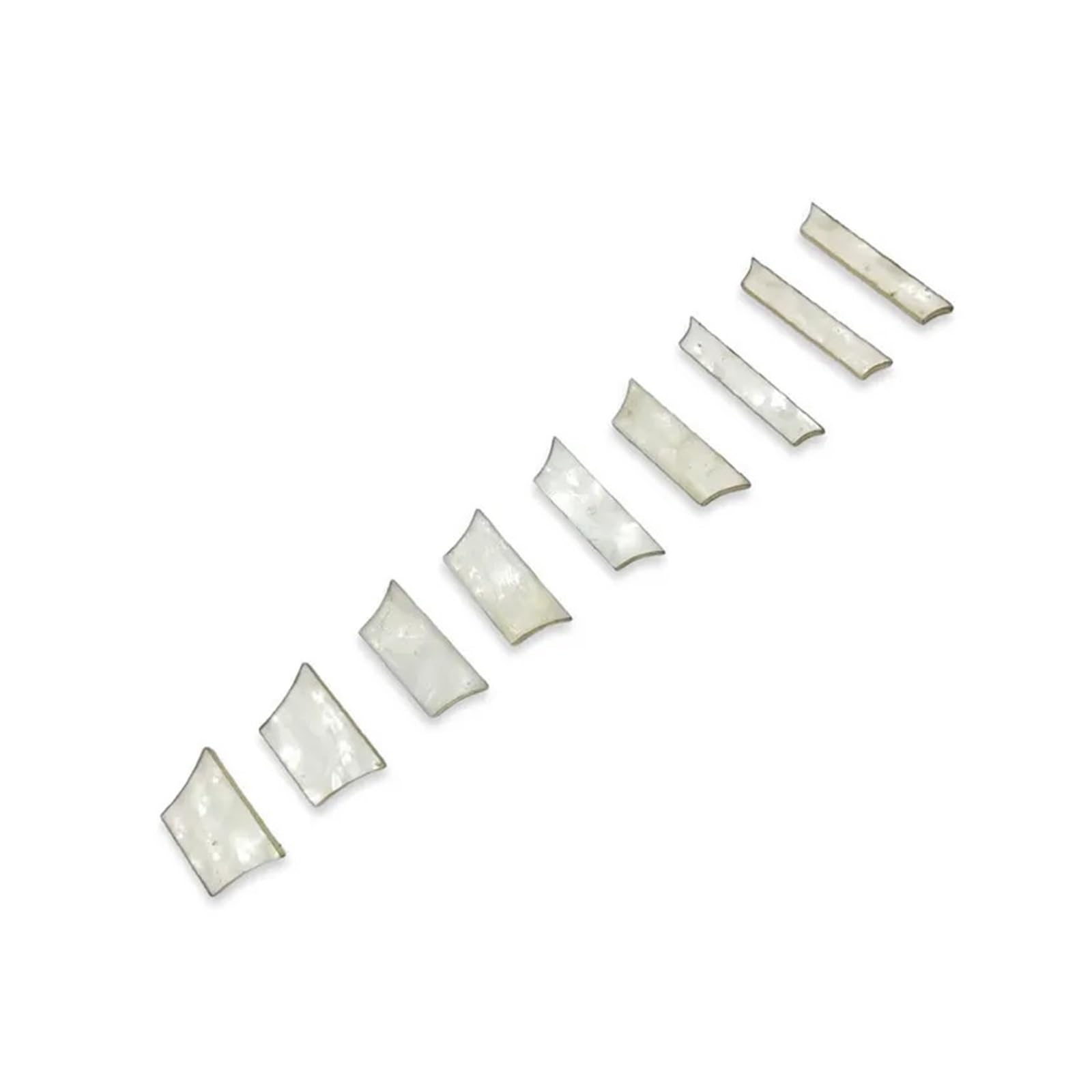 Intarsio Trapezoidale Bianco Da 9 Pezzi For Chitarra | 9 intarsi trapezoidali bianchi for una facile tastiera della chitarra