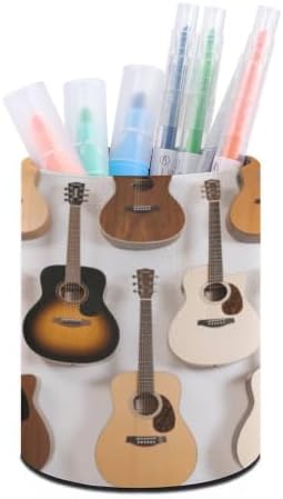 Guitars Round Pen Holder Desk Organizer for Office Home image 5