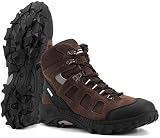 Atmungsaktiv JACKSHIBO Wanderschuhe Herren Damen Wasserdicht Trekkingschuhe Wanderstiefel Winter Schuhe Winterstiefel Schneestiefel Boots Stiefel Schneeschuhe Winterschuhe Outdoor Braun 42 EU