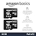 Amazon Basics MicroSDXC UHS-I Class 10 Memory Card with Full Size Adapter, A2, U3, V30, 4K Full HD, Read Speed up to 100 MB/s, 64 GB (2-Pack), for GoPro Action Cameras, Smartphone, Tablet, Black