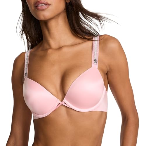 Victoria's Secret Very Sexy Shine Strap Push-Up Bra, Pretty Blossom Iconic Stripe, 32D - image 1