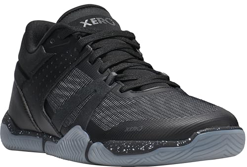 Xero Shoes Women's X1 Low Barefoot Basketball Shoes, Black, 7.5