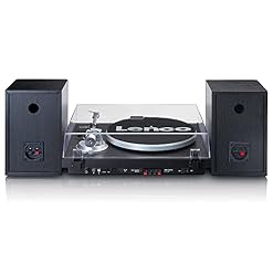 Lenco LS500BK Platine Vinyle stéréo avec Haut-parleurs – Bluetooth – Entraînement par Courroie – Plateau métallique de… - Les Beatles, Paul McCartney, John Lennon, RIngo Starr, George Harrison Lenco LS500BK Platine Vinyle stéréo avec Haut-parleurs - Bluetooth - Entraînement par Courroie - Plateau métallique de… – Image 4