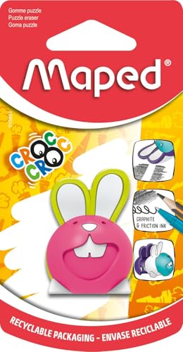 Maped - Material Escolar - Goma de Borrar Croc Croc Puzzle -