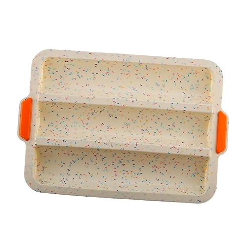 Silicone French Bread Pan - Three-Slot Baking Mold for Homemade Baguettes Long Loaf Pan for Breakfast Picnics and More