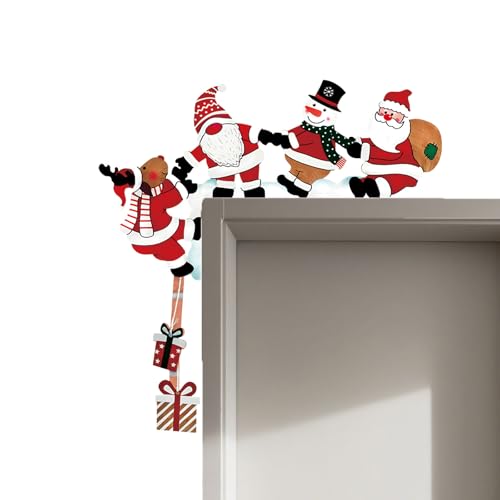 HYZSHL Türrahmen Deko Weihnachten, Weihnachtsdeko Türrahmen Mit...