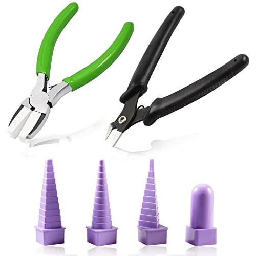 LEONTOOL 平ヤットコ ニッパー ボーダーバディセット ハンドメイド工具 手芸道具 がま口用ペンチ 口金用ヤットコ ナイロンカバー付き 平ペンチ ワイヤーカット ワイヤーアクセサリー製作 ツール