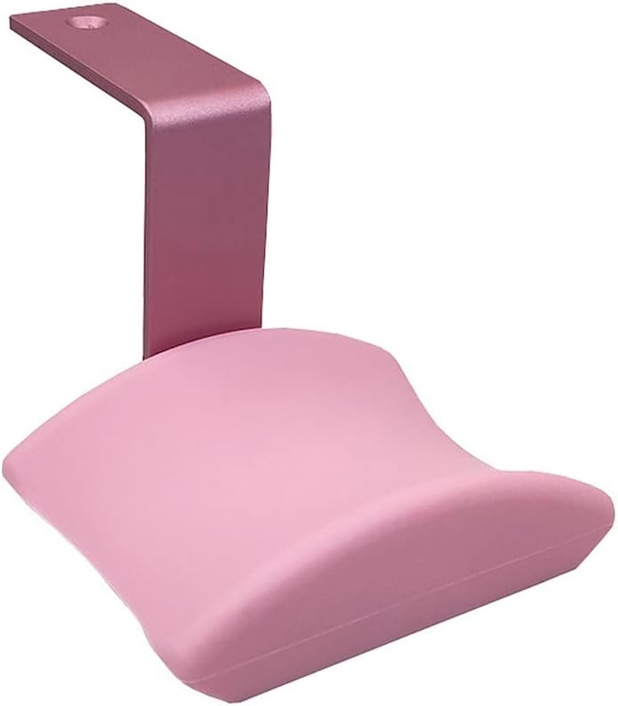 Wall Hook Headphone Stand Lovely Z-Shaped Headset Holder Creative Game Console Rack Universal Headphone Hanger (Color : Pink)