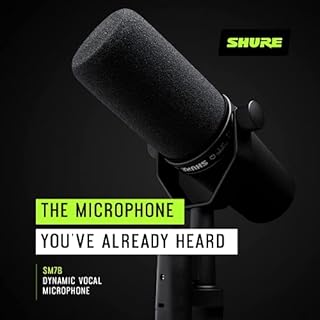 Shure SM7B Microfono dinamico vocale per trasmissione, podcast e registrazione