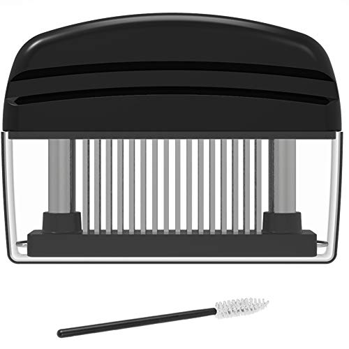 OLOEY Meat Tenderizer,48-pin Knocking Meat Piercing Taste Needle Household Steak Meat Hammer Stainless Steel Meat Beating Tool, Best for Tenderizing BBQ Marinade Kitchen Cooking Tool