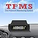 Solar Tire Pressure Detector Car Wireless Tire Pressure Monitor Monitoring System Waterproof with 4 Sensors Alarm Function