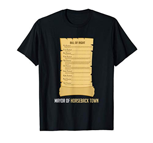 Mayor of Horseback Town Equestrian or Horse Racer T-Shirt