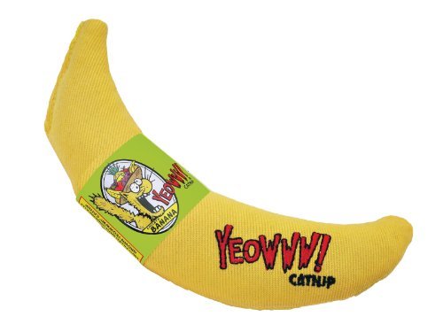 Yeowww! Catnip Toy, Yellow Banana (Premium Pack)