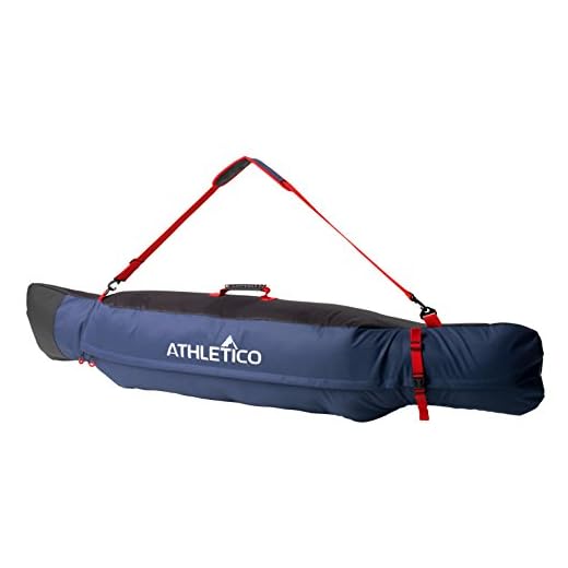 Athletico Freestyle Padded Snowboard Bag - Travel Bag for Single Snowboard Up to 175cm (Black/Blue)