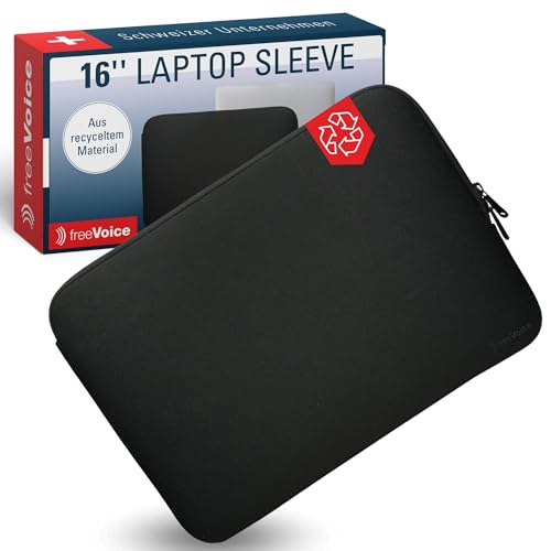 freeVoice Urban Eco Laptoptasche 15-16 Zoll I Nachhaltige Laptop-Tasche aus recyceltem Neopren I Waâ€¦ – Miniatur