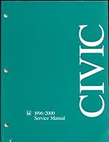 Honda Civic Service Manual 1996-2000 B003XKRVE2 Book Cover