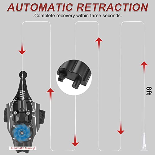 Web Shooter, 9.4Ft Real Rope Launcher - Can Grab Small Objects， Usb-Charging Launcher Wrist Strap Accessory For Cosplay, Spider Web Shooters For Kids That Shoot Real Webs (Black) #TOP2
