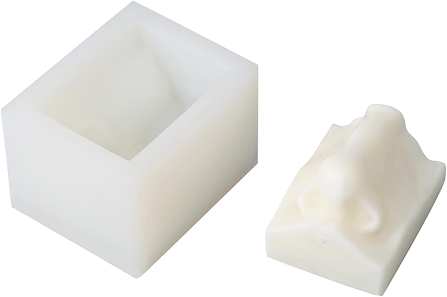 Nose Candle Molds 3D Statue Silicone Mould for Candle Making DYI Molds for Making Aromatherapy Candles