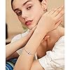 FOREVER QUEEN Breloque en Forme de cœur avec Pierre de Naissance Argent Sterling 925 pour Bracelet Cadeau d'anniversaire #4