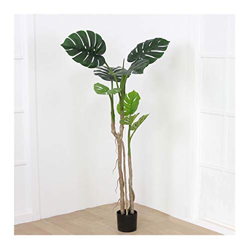 Home Decor Turtle Leaf Potted Plant Nordic Interior Decorations Green Plant Fiddle Leaf Fig Tree 930 (Size : 51inch)
