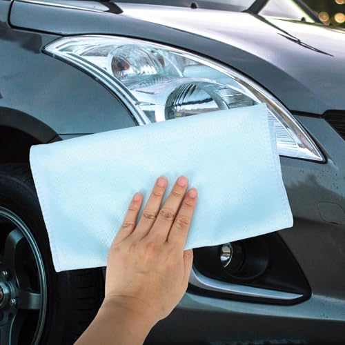 Abaodam 12pcs Super Absorbent Microfiber Car Washing Towels, Lightweight Soft Drying Cloths for Auto Detailing and Polishing, Suitable for Car Care and Waxing Maintenance