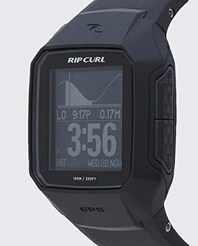 Rip Curl Men's Searchgps Digital Display Quartz | Black | Outdoor Sports Waterproof Watch, Display Quartz, Activity Tracker, Detailed Tide View With Alarm, Stopwatch + Timer | 43Mm #TOP3