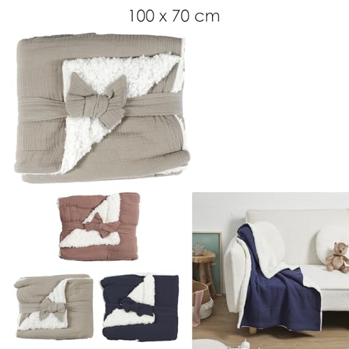 Couverture bébé légère lavable en machine plaid lit enfant gris - 7