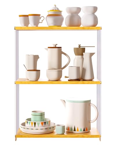 3 Tier Mug Holder Stand Coffee Station Acrylic Spice Rack,