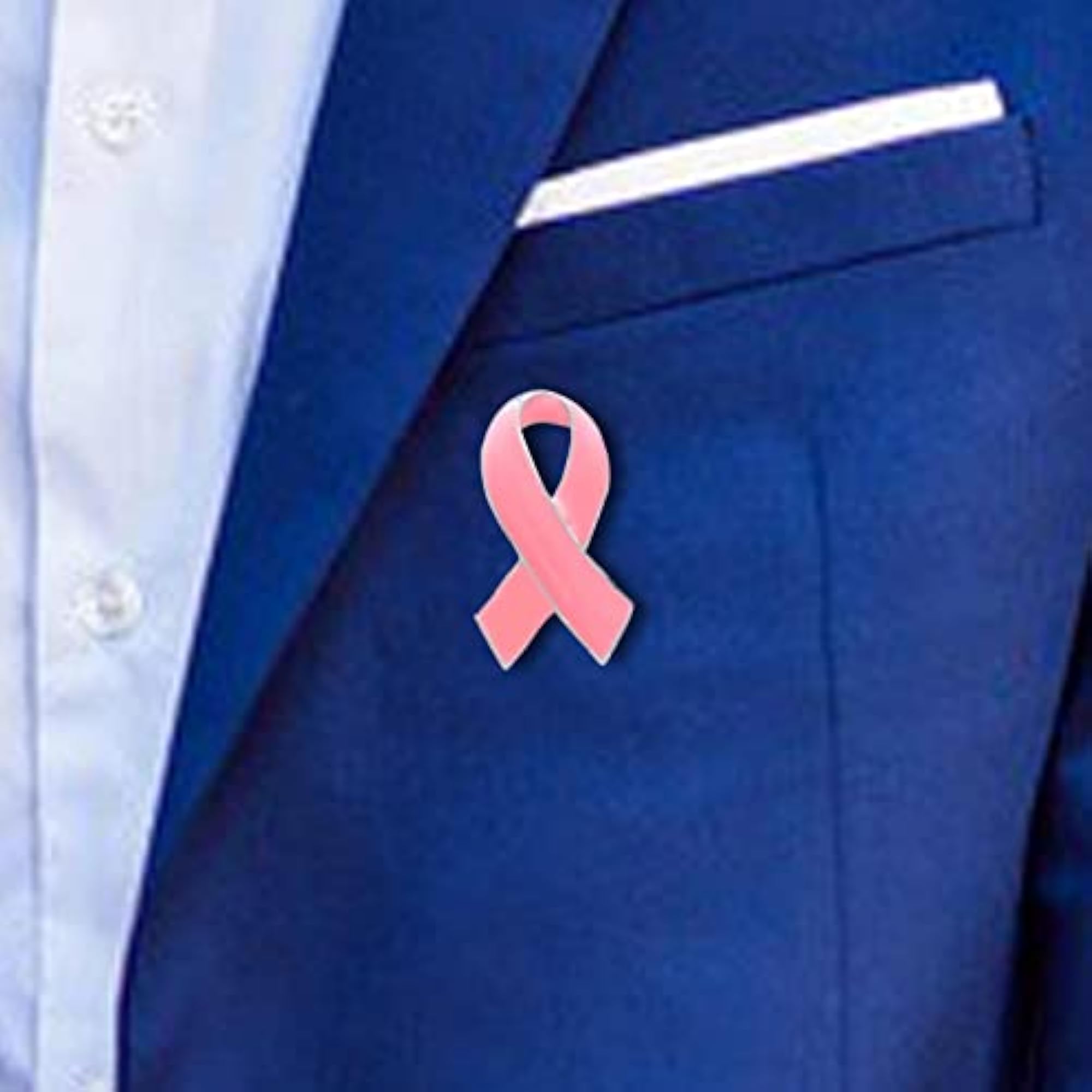 Pink Enamel Breast Cancer Awareness Ribbon Brooch