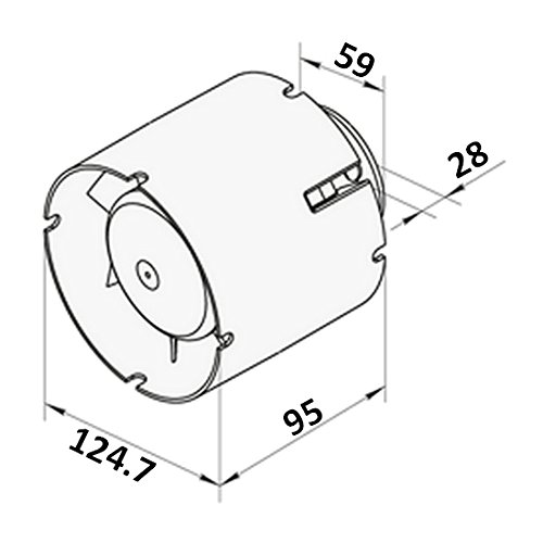 SKS24 Rohreinschubventilator 125mm, Qualitätsprodukt aus Europa