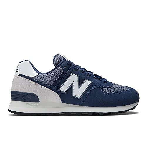 New Balance New Balance Unisex 574 V2 Sneaker,Navy/White,Men 7 / Women 8.5