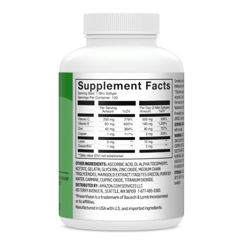 Amazon Basics AREDS 2 Eye Vitamin