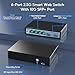 SODOLA 6 Port 2.5G Easy Web Managed Switch, 4 x 2.5G Base-T Ports, 2 x 10G SFP+, Static Aggregation,QoS/VLAN/IGMP, 2.5Gb Network Homelab Switch