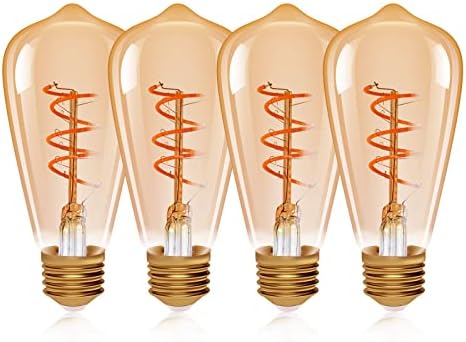 Bonlux B22 Bayonet LED Light Bulbs Dimmable 6W B22 Golf Ball LED Bulb 60W Incandescent Equivalent,2700K Warm White Clear Glass G45 LED Bulbs, 480LM, No Flicker, Eyes Protection, 6 Pack