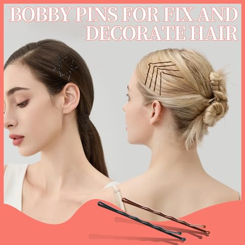 image for Teenitor 300pcs Bobby Pins Hair Pins, 100 Hair Pins 100 Bobby Pins Bro